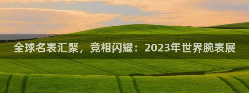 今年的世界杯:全球名表汇聚,竞相闪耀:2023年世界腕表展