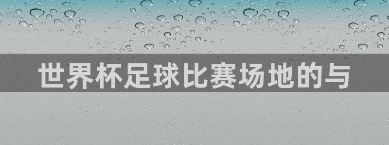 2026世界杯亚洲预选赛:世界杯足球比赛场地的与
